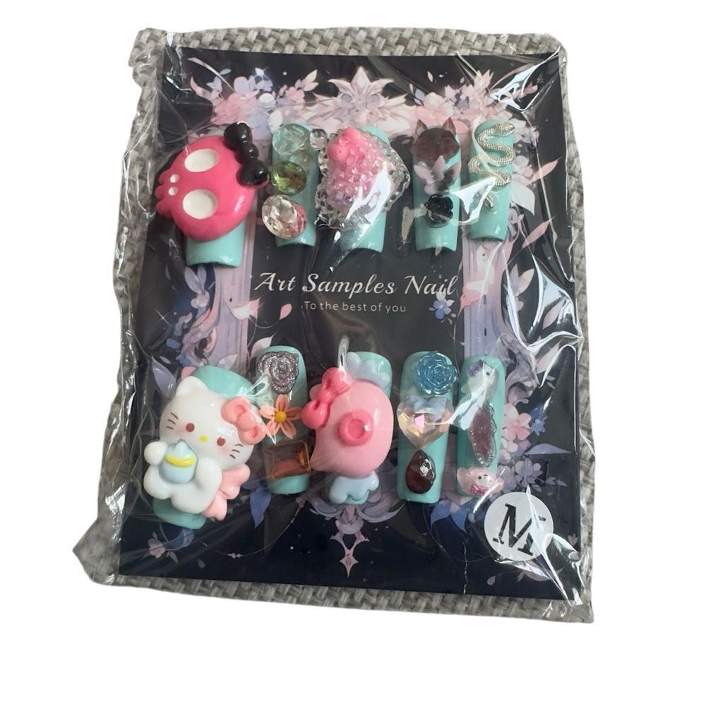 Nail Art- Cute Cartoon Nail Art Set Size Medium